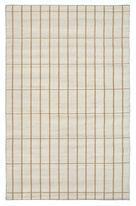 GRID HAND-WOVEN REVERSIBLE RUG