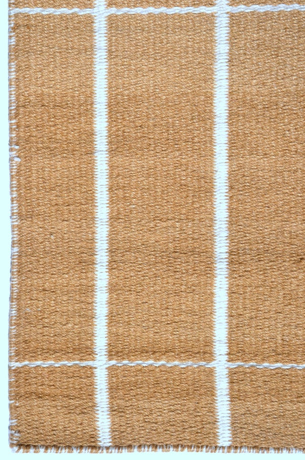 GRID HAND-WOVEN REVERSIBLE RUG
