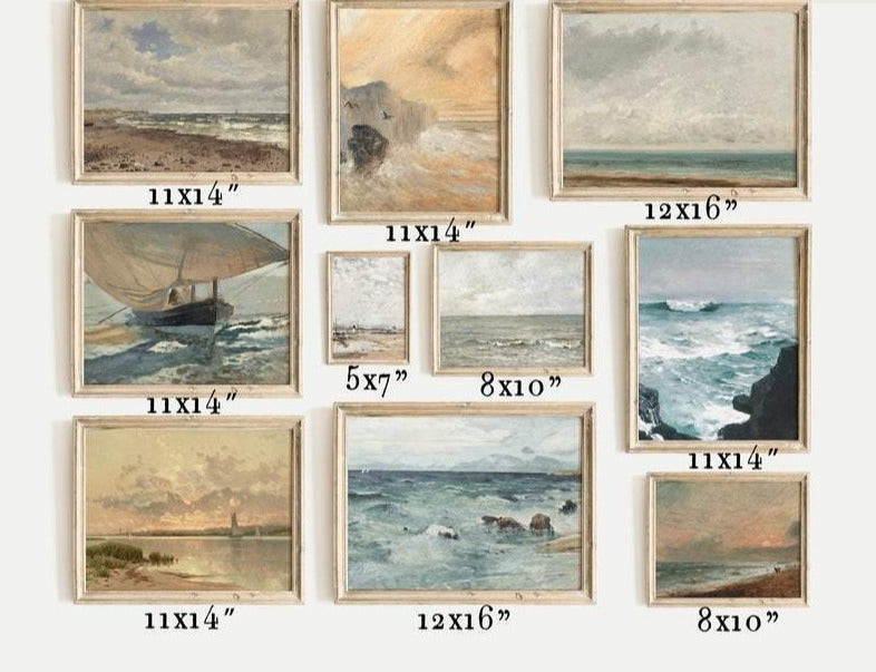 SEASCAPE GALLERY - SET OF 10